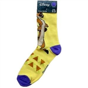 Disney The Lion King Timon crew socks unisex fits 9-13